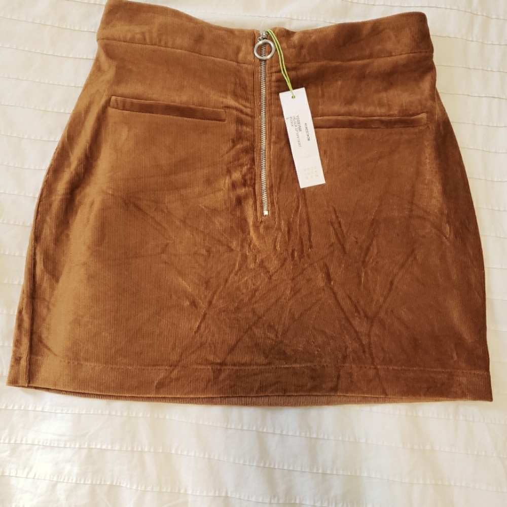 Nwt good luck gem brown skirt, size small